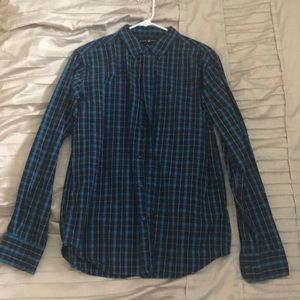 Blue checkered Beverly Hills Polo Club Button Down